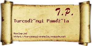 Turcsányi Paméla névjegykártya